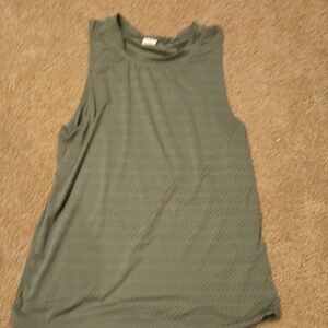 ZYIA Olive Green Sleeveless Crewneck Tank